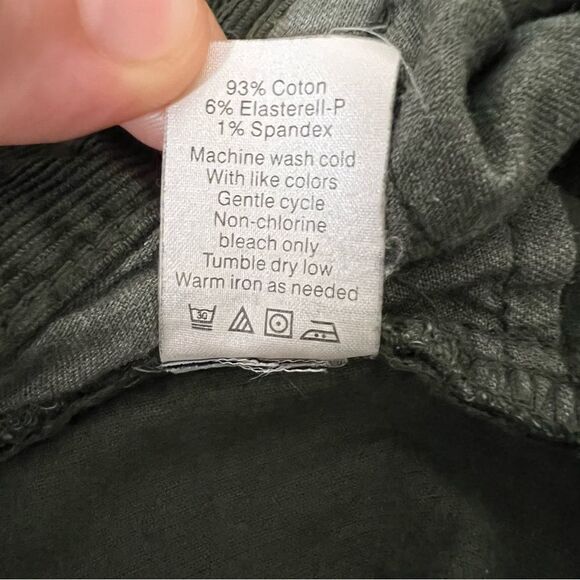 J. Crew Pants Womens 26 Regular Green Midrise Toothpick Corduroy Skinny Stretch - Picture 11 of 15